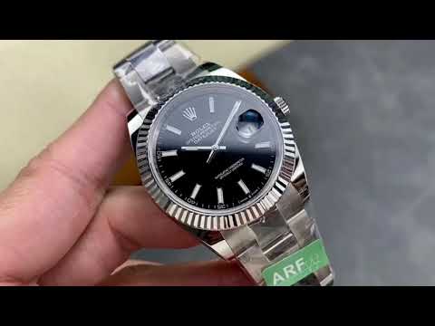 ARF Factory Rolex Datejust 41 126334-0017 41mm White Gold&904L Black Dial