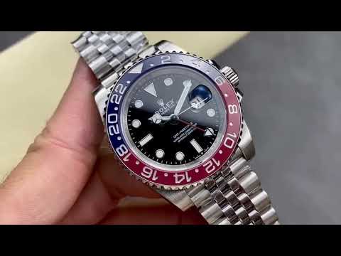 OW Factory Rolex Pepsi GMT-Master II 126710BLRO-0001 40mm Full Steel Black Dial Jubilee