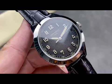 GR Factory Patek Philippe Calatrava 5226G-001 40mm White Gold Leather Strap Arabic Numerals Black