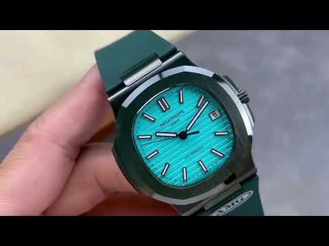 AMG Factory Customer Made Patek Philippe Nautilus PP5711 40mm Ceramics Dark Green Rubber Strap Sky