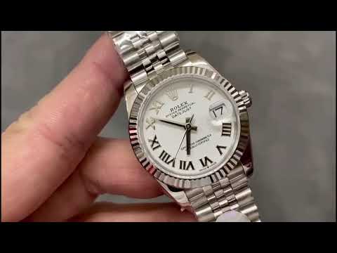A+ Factory Rolex Datejust 278274-0010 31mm Full 904L Roman Numerals White Dial Jubilee