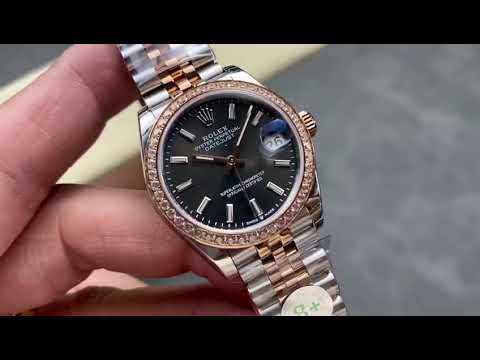 8+ Factory Rolex counterweight Datejust 278381RBR 0018 31mm Diamond Rose Gold  1