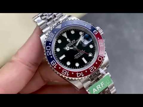 ARF Factory Pepsi Rolex GMT-Master II 126710BLRO-0001 40mm Full 904L Black Dial Jubilee