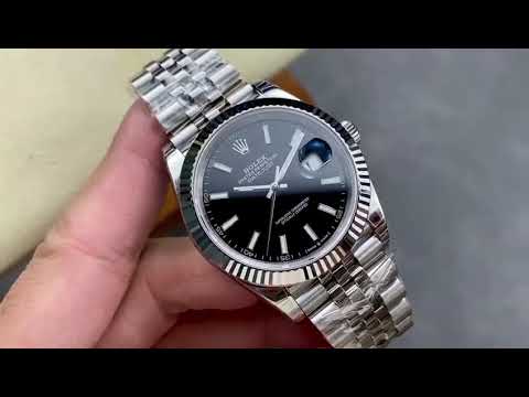 VS Factory Rolex Datejust 126334-0018 41mm Full 904L Black Dial Jubilee