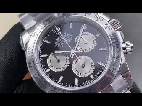 UFO Factory Rolex Daytona 126509-0001 40mm Full White Gold Black Dial