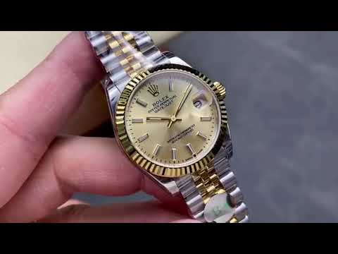 8+ Factory Rolex counterweight Datejust 278273 0014 31mm  Half Yellow Gold Champagne Dial Jubilee 1