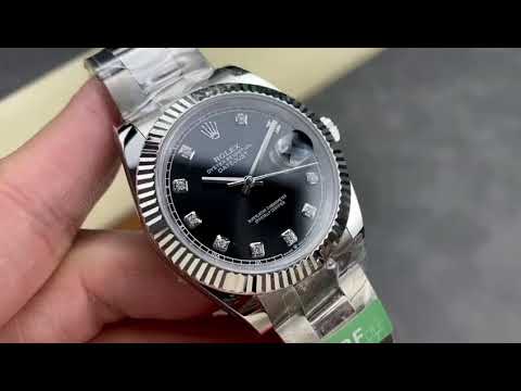 ARF Factory Rolex Datejust 41 126334-0011 41mm White Gold&904L Black Diamond Dial