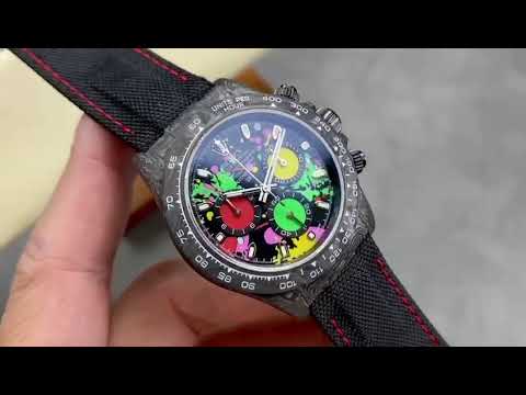 DIW Factory Rolex Daytona 116500 Limited Edition 40mm Carbon Fiber Artificial Fiber Woven Strap