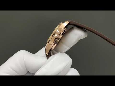 3K Factory Patek Philippe Aquanaut 5261R 40mm Rose Gold Brown Rubber Strap Brown Dial