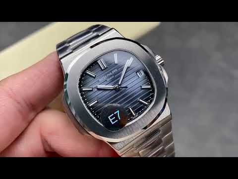 E7 Factory Patek Philippe Nautilus 57111A 010 40mm Full Steel Blue Dial