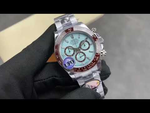 UFO Factory Counterweight Rolex Daytona 126506-0002 40mm Full Platinum Ice Blue Diamond Baguette