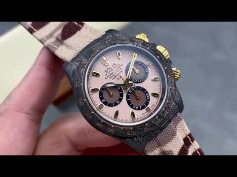 DIW Factory Rolex Daytona 116500 Limited Edition， 40mm Carbon Fiber Artificial Fiber Woven Strap