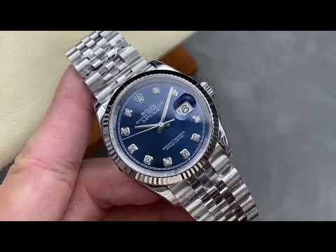 VS Factory Rolex Datejust 126234-0037 36mm Full 904L Diamond Blue Dial Jubilee