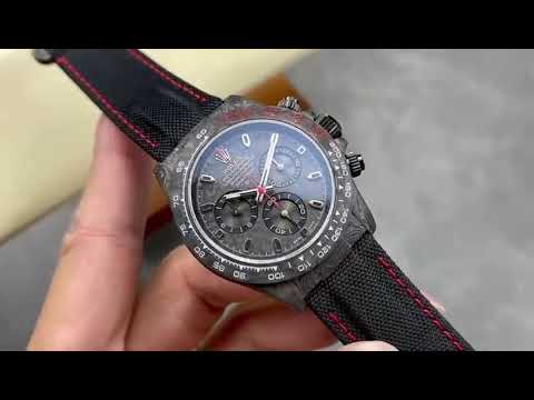 DIW Factory Rolex Daytona 116500 Limited Edition 40mm Carbon Fiber Artificial Fiber Woven Strap