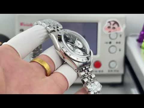 SN Factory Rolex Daytona Vintage 6265 37mm Full Steel Black Dial