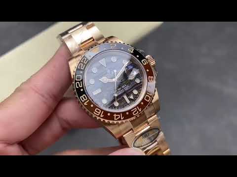 ARF Factory Rolex GMT Master II 126715CHNR 40mm Full Rose Gold Iron Tiger Eye Stone Dial 1