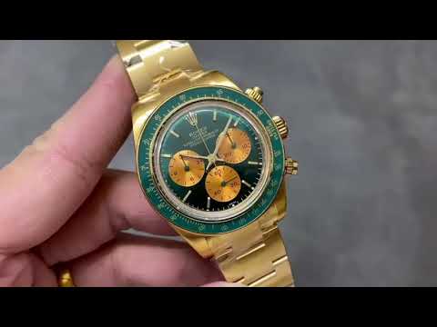 AMG Factory Rolex Daytona Panda Limited Edition 40mm Full Gold Green Dial