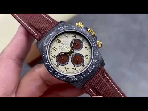 DIW Factory Rolex Daytona 116500 Limited Edition 40mm Carbon Fiber Artificial Fiber Woven Strap
