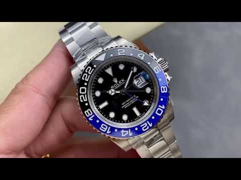 OW Factory Rolex Batman GMT-Master II 126710BLNR-0003 40mm Full Steel Black Dial