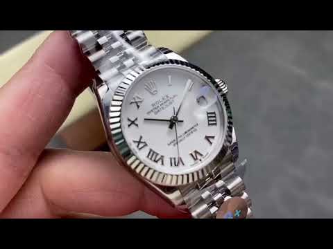 8+ Factory Rolex counterweight Datejust 278274 0010 31mm Full 904L Roman Numerals White Dial J 1