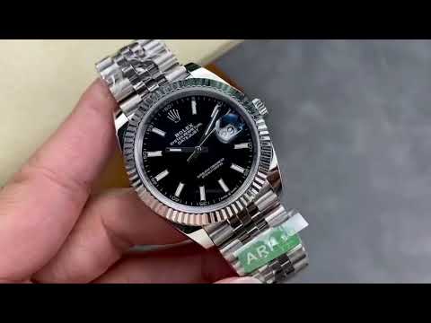 ARF Factory Rolex Datejust 41 126334-0018 41mm White Gold&904L Black Dial Jubilee