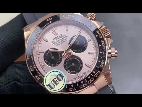 UFO Factory Counterweight Rolex Daytona 126515LN-0006 Rose Gold Oysterflex Sundust Dial