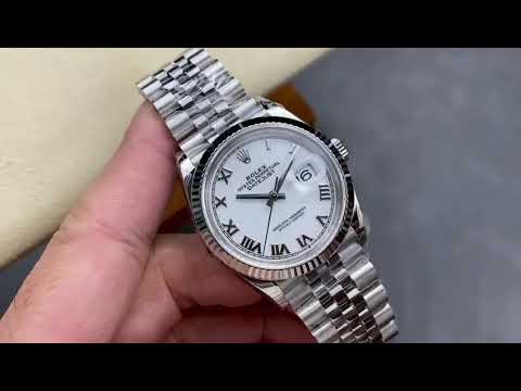 VS Factory Rolex Datejust 126234-0025 36mm Full 904L Roman Numerals White Dial Jubilee