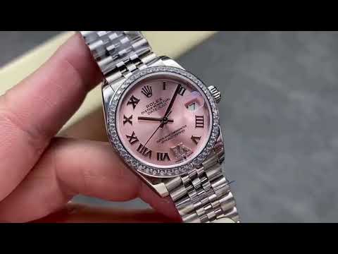 8+ Factory Rolex “counterweight” Datejust 278384RBR-0028 31mm Diamond White Gold Bezel Full 904L