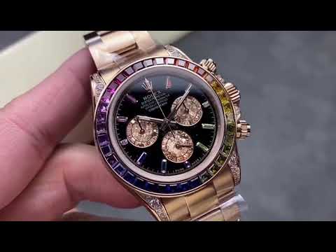 ZF Factory Rolex Daytona 116595RBOW 40mm Rose Gold Black Dial