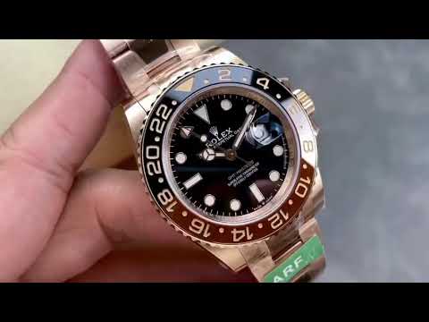 ARF Factory Rolex GMT-Master II 126715CHNR 40mm Full Rose Gold Black Dial