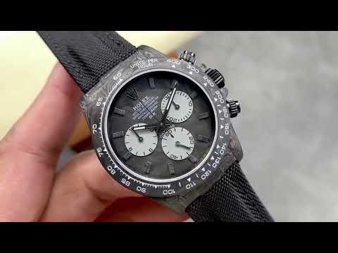 DIW Factory Rolex Daytona 116500 Limited Edition 40mm Carbon Fiber Artificial Fiber Woven Strap