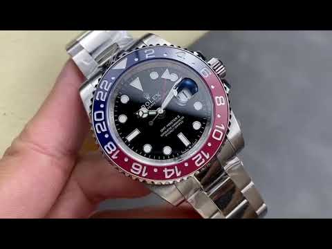 OW Factory Rolex Pepsi GMT-Master II 126710BLRO-0002 40mm Full Steel Black Dial