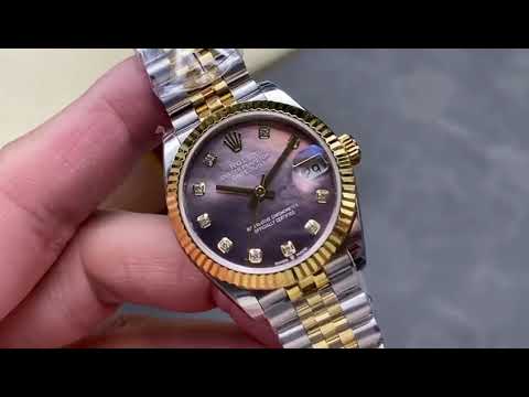 8+ Factory Rolex counterweight Datejust 278273 0024 31mm  Half Yellow Gold Diamond  1