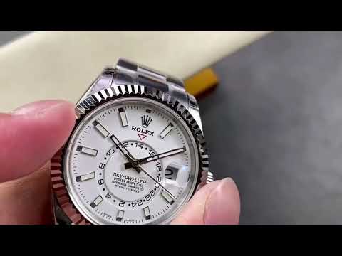 Noob Factory Rolex Sky-Dweller 336934-0003 42mm Full 904L White Dial
