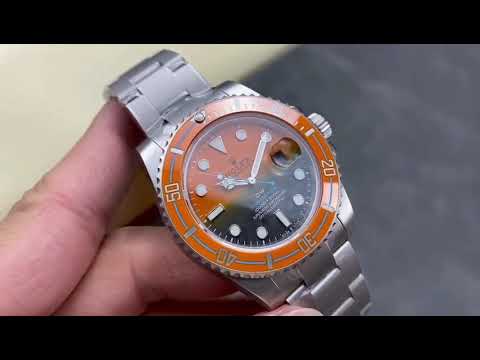 DIW Factory Rolex Submariner Date 116610 Limited Edition 40mm Full 904L Orange-Gray Dial