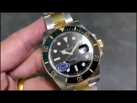 EWE Factory Rolex Submariner Date 126613LN 41mm Half Yellow Gold Black Dial