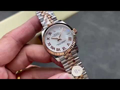 8+ Factory Rolex “counterweight” Datejust 278271 0002 31mm  Half Rose Gold Roman Numeral 1