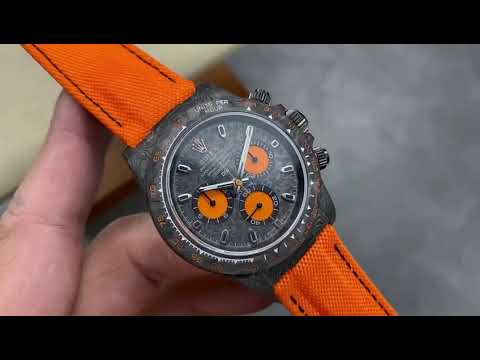 DIW Factory Rolex Daytona 116500 Limited Edition， 40mm Carbon Fiber Artificial Fiber Woven Strap