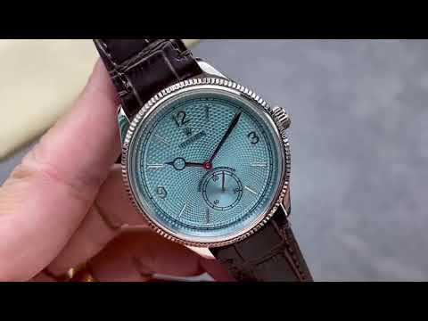 TW Factory Rolex 1908 M52506-0002 39mm Platinum Leather Strap Arabic Numerals Ice Blue Dial