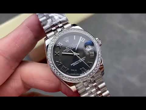 8+ Factory Rolex “counterweight” Datejust 278384RBR-0026 31mm Diamond White Gold Bezel Full 904L