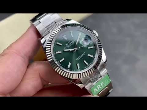 ARF Factory Rolex Datejust 41 126334-0027 41mm White Gold&904L Green Dial