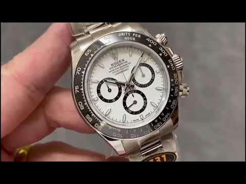 QF Factory 'Counterweight' Rolex Panda Daytona 126500LN-0001 40mm Full 904L White Dial