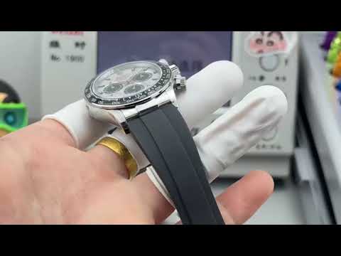N+ Factory Counterweight Rolex Daytona 126519LN-0007 40mm White Gold Oysterflex Meteorite Grey Dial