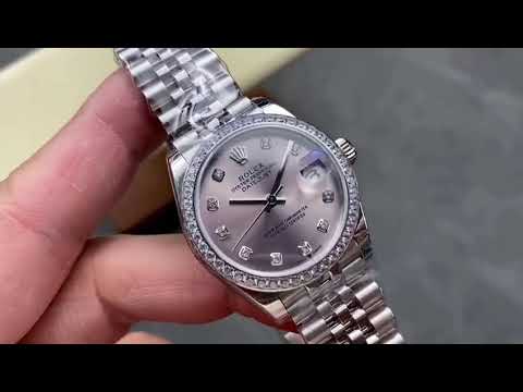 8+ Factory Rolex “counterweight” Datejust 278384RBR-0036 31mm Diamond White Gold Bezel Full 904L