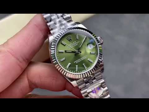8+ Factory Rolex Datejust 278274-0018 31mm Full Steel Green Dial Jubilee