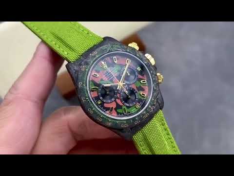 DIW Factory Rolex Daytona 116500 Limited Edition 40mm Carbon Fiber Artificial Fiber Woven Strap