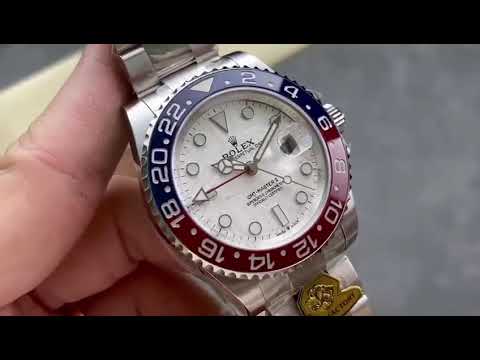 Gold Factory Rolex Pepsi GMT-Master II 126719BLRO Full White Gold Meteorite Dial