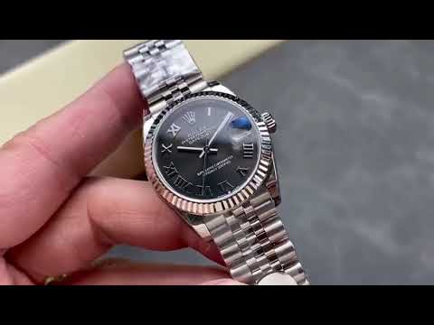 8+ Factory Rolex counterweight Datejust 278274 0022 31mm Full 904L Roman Numerals Grey Dial Jub 1