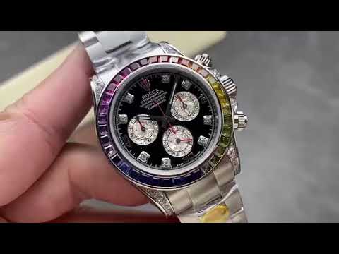 ZF Factory Rolex Daytona 116599RBOW 40mm White Gold Black Dial