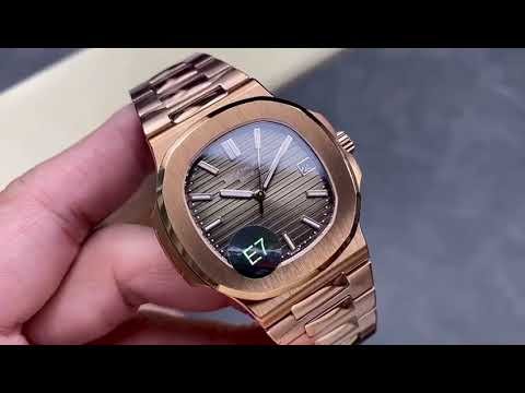 E7 Factory Patek Philippe Nautilus 57111R 001 40mm Full Rose Gold Brown Dial